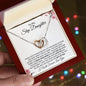 To My Step Daughter | You are My Greatest Gift | Interlocking Hearts Necklace - ALL4THEGIFTOFIT