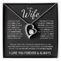 To My Wife | I Love You Forever & Always | Forever Love Necklace - ALL4THEGIFTOFIT