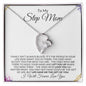 To My Step Mom | I Will Forever Love You | Forever Love Necklace - Gift for Mother's Day, Birthdays, Holidays - ALL4THEGIFTOFIT