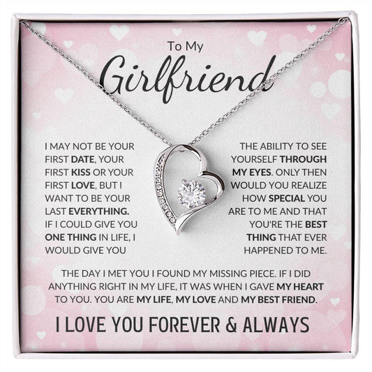 To My Girlfriend | My Love & My Best Friend | Forever Love Necklace - ALL4THEGIFTOFIT