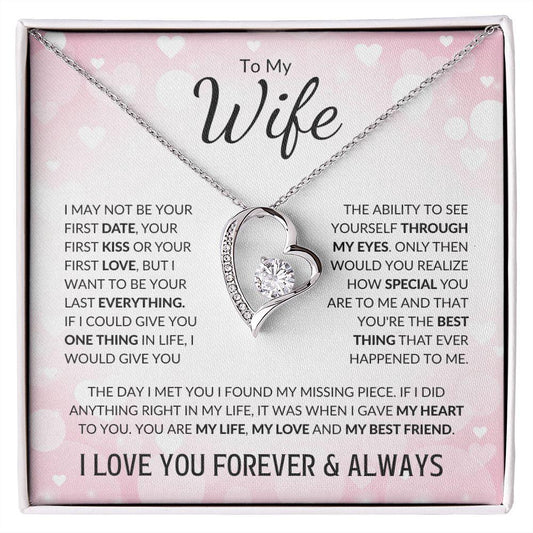 To My Wife | You Were My Missing Piece | Forever Love Necklace - Gift for Soulmate - ALL4THEGIFTOFIT