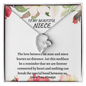 To My Beautiful Niece | The Love Between An Aunt & Niece Knows No Distance | Forever Heart Necklace - ALL4THEGIFTOFIT