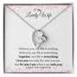To My Lovely Wife | I Love You Forever | Forever Love Necklace - ALL4THEGIFTOFIT