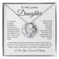 To My Lovely Daughter | Always Keep Me In Your Heart | Forever Love Necklace - ALL4THEGIFTOFIT