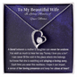 To My Beautiful Wife | In Loving Memory of Your Mother | Forever Love Necklace - ALL4THEGIFTOFIT