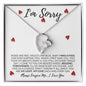 I'm Sorry | Please Forgive Me | Forever Love Necklace - Gift for Wife, Soulmate, Fiancée, Girlfriend - ALL4THEGIFTOFIT