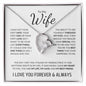 To My Wife | I Love You Forever & Always | Forever Love Necklace - ALL4THEGIFTOFIT