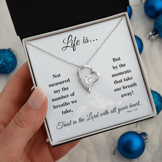 Life Is... | Forever Love Necklace - Gift for Easter, Confirmation, Holidays - ALL4THEGIFTOFIT