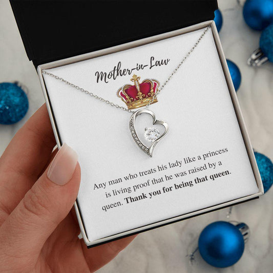 Mother-in-Law | Thank You | Forever Love Necklace - ALL4THEGIFTOFIT