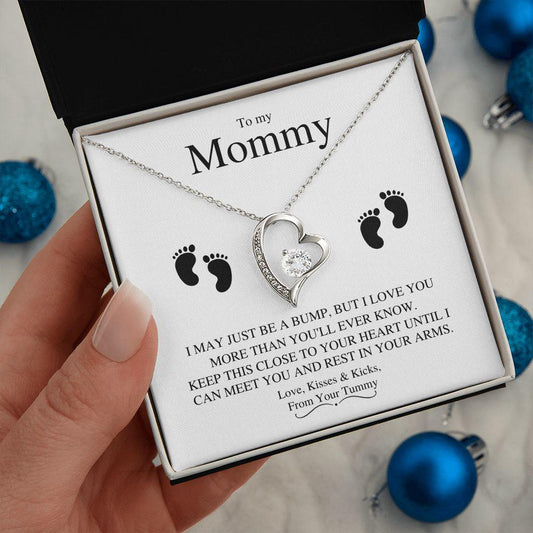 To My Mommy | Close To Your Heart | Forever Love Necklace - Gift for Wife, Mom-To-Be, Soulmate, Fiancée, Girlfriend - ALL4THEGIFTOFIT