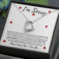 I'm Sorry | Please Forgive Me | Forever Love Necklace - Gift for Wife, Soulmate, Fiancée, Girlfriend - ALL4THEGIFTOFIT