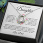 To My Beautiful Daughter | Father & Daughter Their Hearts as One | Forever Love Necklace - ALL4THEGIFTOFIT