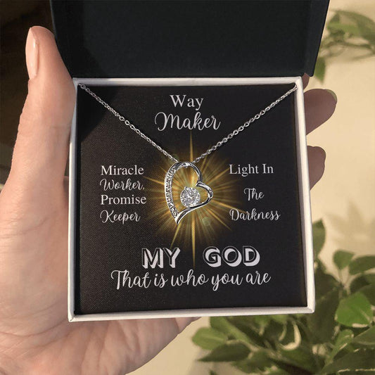 Way Maker | Forever Love Necklace - Gift for Easter, Confirmation, Birthdays, Holidays - ALL4THEGIFTOFIT