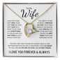 To My Wife | I Love You Forever & Always | Forever Love Necklace - ALL4THEGIFTOFIT