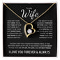 To My Wife | I Love You Forever & Always | Forever Love Necklace - ALL4THEGIFTOFIT