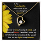 To My Soulmate | When I Look At You I See Nothing But Beauty | Forever Love Necklace - Gift for Wife, Fiancée, Girlfriend - ALL4THEGIFTOFIT