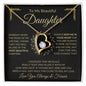 To My Beautiful Daughter | Love You Always & Forever | Forever Love Necklace - ALL4THEGIFTOFIT