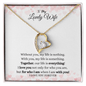 To My Lovely Wife | I Love You Forever | Forever Love Necklace - ALL4THEGIFTOFIT