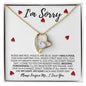 I'm Sorry | Please Forgive Me | Forever Love Necklace - Gift for Wife, Soulmate, Fiancée, Girlfriend - ALL4THEGIFTOFIT