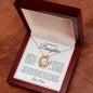 To My Beautiful Daughter | Father & Daughter Their Hearts as One | Forever Love Necklace - ALL4THEGIFTOFIT