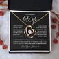 To My Beautiful Wife - I Can't Live Without You | Forever Love Necklace - Gift for Soulmate, Birthday, Anniversary - ALL4THEGIFTOFIT