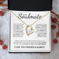 To My Soulmate | Through My Eyes | Forever Love Necklace - Gift for Wife, Fiance, Girlfriend - ALL4THEGIFTOFIT