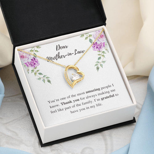 Dear Mother-in-Law | Forever Love Necklace - ALL4THEGIFTOFIT