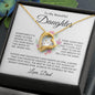 To My Beautiful Daughter | Father & Daughter Their Hearts as One | Forever Love Necklace - ALL4THEGIFTOFIT