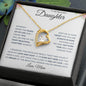 To My Beautiful Daughter | You are Forever in My Heart | Forever Love Necklace - ALL4THEGIFTOFIT