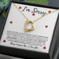 I'm Sorry | Please Forgive Me | Forever Love Necklace - Gift for Wife, Soulmate, Fiancée, Girlfriend - ALL4THEGIFTOFIT