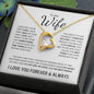 To My Wife | I Love You Forever & Always | Forever Love Necklace - ALL4THEGIFTOFIT