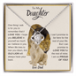 To My Daughter | Proud To Be Your Dad | Love Knot Necklace - ALL4THEGIFTOFIT