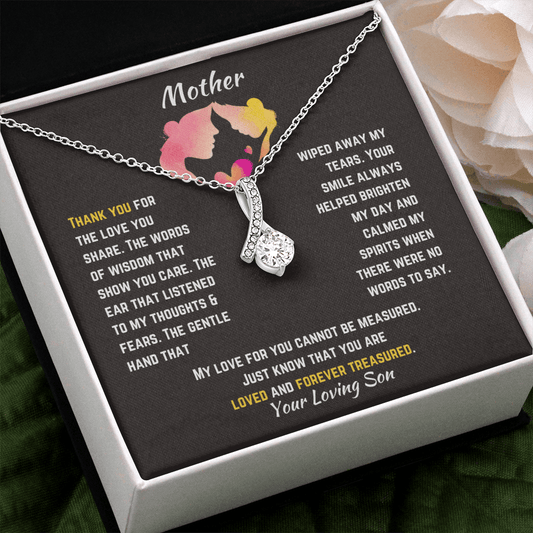 Mother | You are Loved & Forever Treasured | Your Loving Son - ALL4THEGIFTOFIT