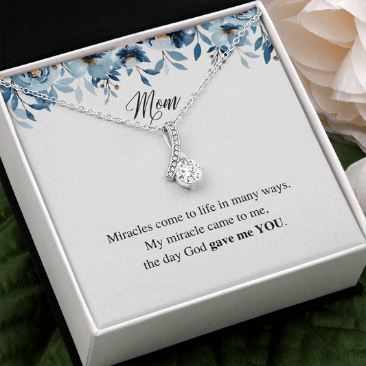 Mom | Miracles | Alluring Beauty Necklace - Gift for Mom, Mother's Day - ALL4THEGIFTOFIT