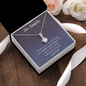 Hey Daughter | Love Mom | Alluring Beauty Necklace - ALL4THEGIFTOFIT