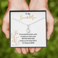 To My Beautiful Mom | Alluring Beauty Necklace - ALL4THEGIFTOFIT