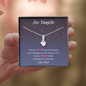 Hey Daughter | Love Mom | Alluring Beauty Necklace - ALL4THEGIFTOFIT