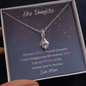 Hey Daughter | Love Mom | Alluring Beauty Necklace - ALL4THEGIFTOFIT