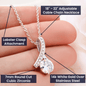 Hey Daughter | Love Mom | Alluring Beauty Necklace - ALL4THEGIFTOFIT