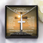 To My Amazing Grandson | Forever in My Heart | Cross Necklace - Gift for Birthday, Confirmation, Holidays - ALL4THEGIFTOFIT