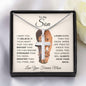 To My Son - You are Brave, Strong & Smart | Cross Necklace - ALL4THEGIFTOFIT