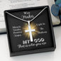 Way Maker | Cross Necklace - Gift for Easter, Baptism, First Communion, Confirmation, Birthdays - ALL4THEGIFTOFIT
