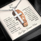 To My Son - You are Brave, Strong & Smart | Cross Necklace - ALL4THEGIFTOFIT