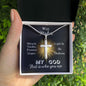 Way Maker | Cross Necklace - Gift for Easter, Baptism, First Communion, Confirmation, Birthdays - ALL4THEGIFTOFIT