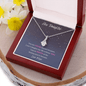 Hey Daughter | Love Mom | Alluring Beauty Necklace - ALL4THEGIFTOFIT