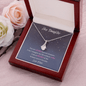 Hey Daughter | Love Mom | Alluring Beauty Necklace - ALL4THEGIFTOFIT