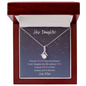 Hey Daughter | Love Mom | Alluring Beauty Necklace - ALL4THEGIFTOFIT