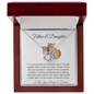 Father & Daughter | We are Forever Connected at Heart | Love Knot Necklace - ALL4THEGIFTOFIT