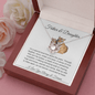Father & Daughter | We are Forever Connected at Heart | Love Knot Necklace - ALL4THEGIFTOFIT