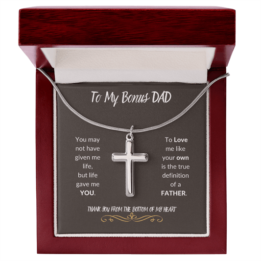 To My Bonus DAD | Thank You From The Bottom Of My Heart - ALL4THEGIFTOFIT